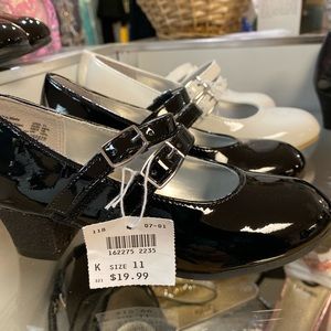 Girls Dress/holiday shoes with mini heel